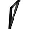 Ekena Millwork Traditional Wrought Iron Bracket, (Single center brace), Powder Coated Black 1 1/2"W x 5 1/2"D x 8"H BKTM01X05X08STR - alternate 1